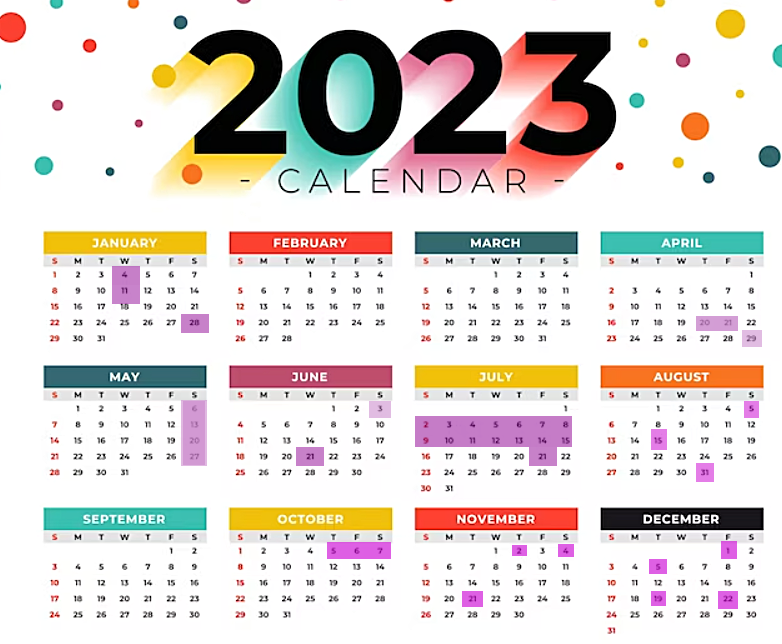 Calendar 2023, MariZhiginas